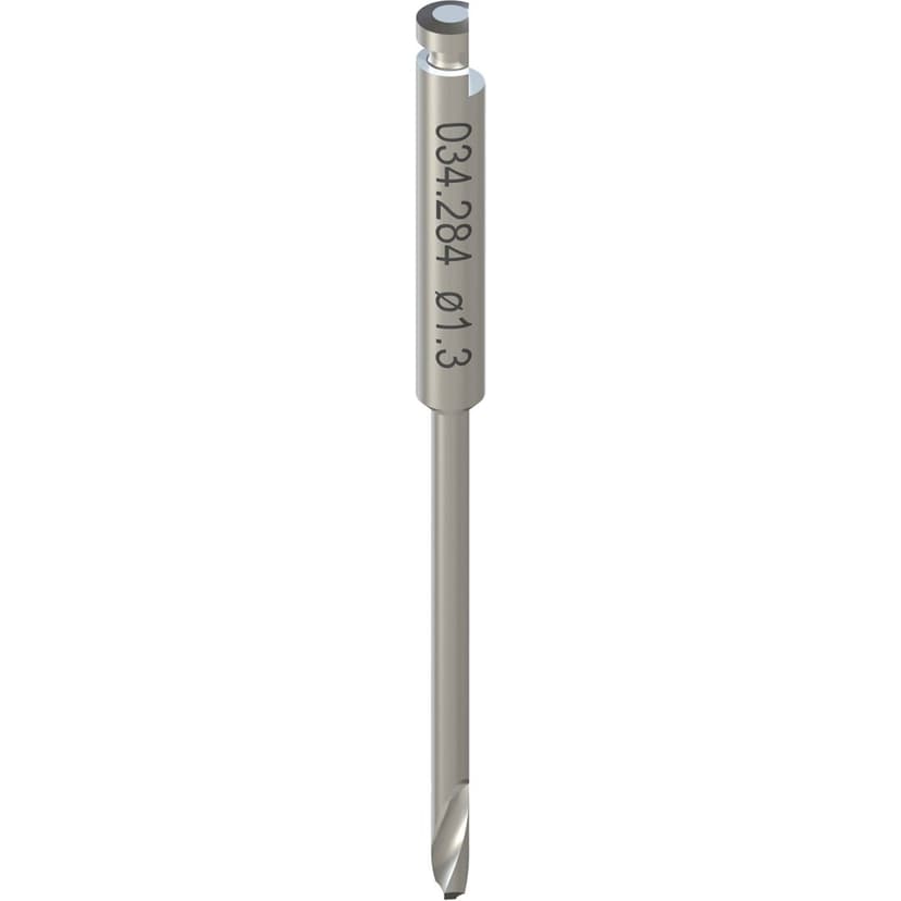 Drill for template fixation pin, Ø 1.3mm, stainless steel