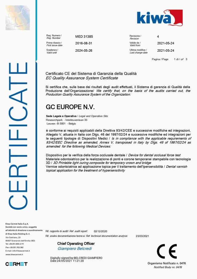 Certificate 1