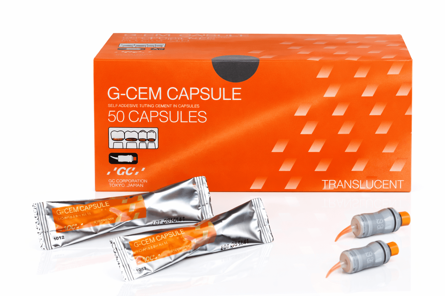 GC G-Cem коробка 50 капсул Translucent